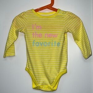 GARANIMALS yellow striped ONSIE size 12 months.
